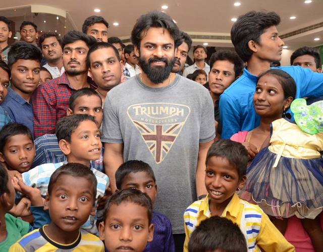 Sai Dharam Tej Arranged Special Show Of Avengers For Orphan Kids